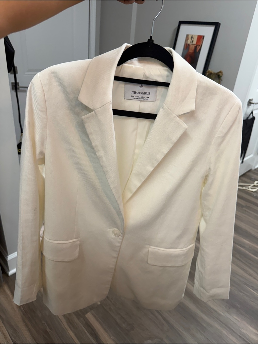 Linen Single-Button Blazer
